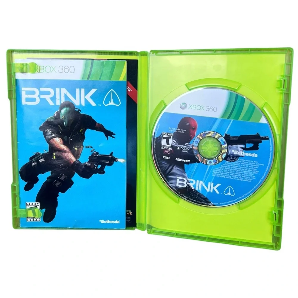 Brink (Microsoft Xbox 360, 2011) Complete w/ Manual -